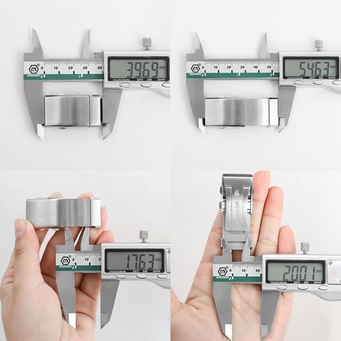 TACTICAL FROG Watch Clasps Stainless Steel Watchband Milled Clasp Folding Deployment Clasp Replacement for Watch Strap 18mm/20mm/22mm in Saudi Arabia