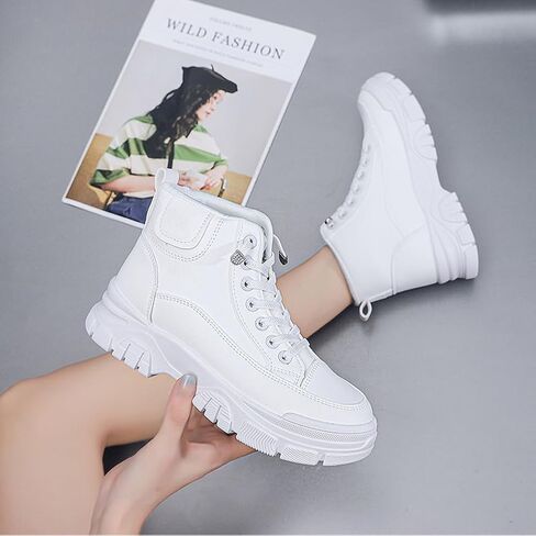 حذاء نسائي للكاحل من NCNDB كاجوال مع أحذية برباط وأحذية رياضية ذات نعل سميك in Kuwait