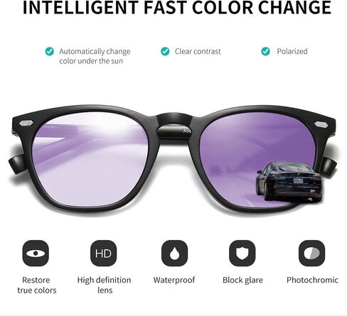 FEISEDY Men Sunglasses, Driving Photochromic Polarized Sunglasses, Outdoor Sport Cycling Fishing UV400 B1062 in Saudi Arabia