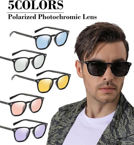 FEISEDY Men Sunglasses, Driving Photochromic Polarized Sunglasses, Outdoor Sport Cycling Fishing UV400 B1062 in Saudi Arabia