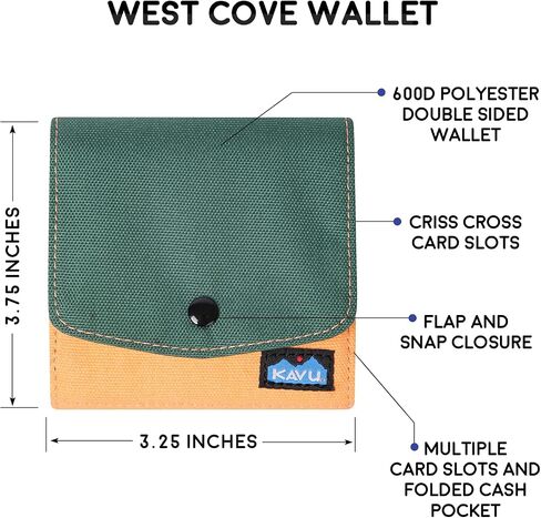 KAVU West Cove Double Sided Wallet Clutch Travel Organizer - Fun Camp in Saudi Arabia