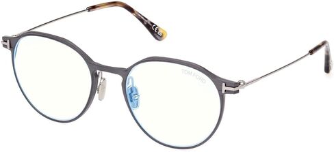 Tom Ford Eyeglasses FT 5866 -B 013 Matte Dark Ruthenium, Shiny Grey Havana, t in Saudi Arabia