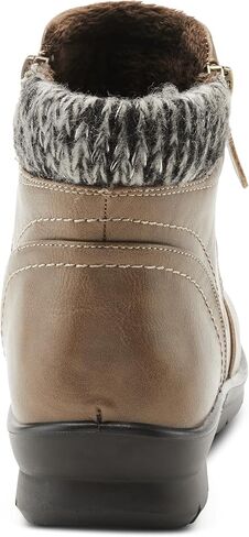 Flexus Spring Step Snowedin Ankle Booties for Women - Waterproof Ankle Boots with Side Zipper - Comfortable Women's Boots for Outdoor Walk in Saudi Arabia
