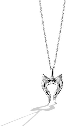 Jewelili Star Wars Fine Jewelry Ahsoka Tano Women's Pendant 1/6 Ct.Tw. Diamonds, Sterling Silver in Saudi Arabia
