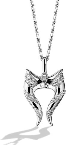 Jewelili Star Wars Fine Jewelry Ahsoka Tano Women's Pendant 1/6 Ct.Tw. Diamonds, Sterling Silver in Saudi Arabia