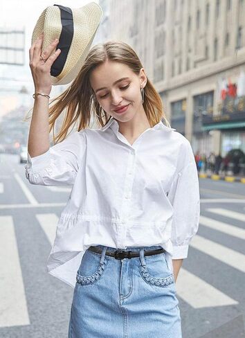 VOCHIC Trendy Women Leather Skinny Belts for Jeans Pants Thin Dress Waist Belt in Saudi Arabia