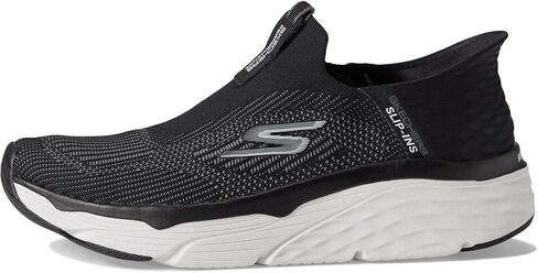 Skechers Men's Max Cushioning Slip-Ins-Athletic Slip-On Running Walking Shoes with Memory Foam Sneaker, Black/White, 12.5 in Saudi Arabia