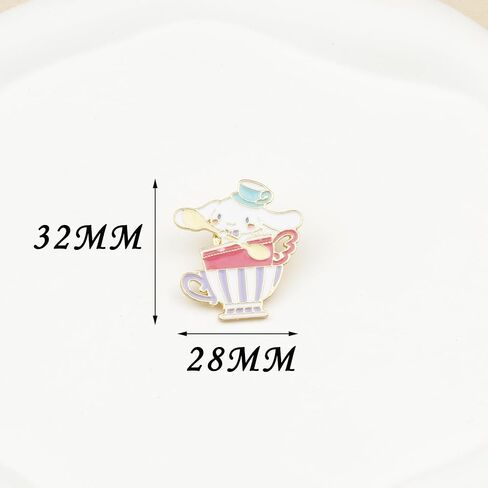 7 قطع من دبابيس انيمي على شكل قطة وكلب انيمي، دبابيس مطلية بالمينا للملابس وحقيبة الظهر وهدية تزيين in Kuwait