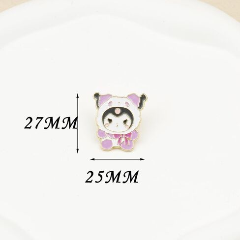 7 قطع من دبابيس انيمي على شكل قطة وكلب انيمي، دبابيس مطلية بالمينا للملابس وحقيبة الظهر وهدية تزيين in Kuwait