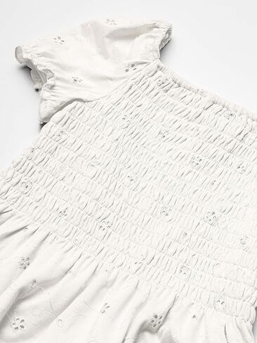 Speechless Girls' Short Sleeve Peplum Smocked Top in Saudi Arabia