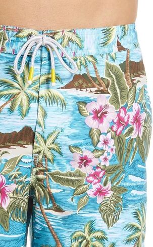 Tommy Bahama Baja Hula High Sea 9" Board Swim Trunks (Color: at Sea, Size M) in Saudi Arabia