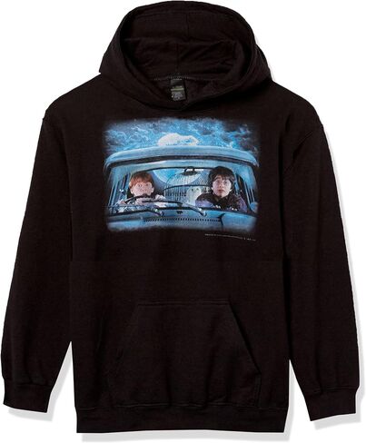 Harry Potter Kids Flying Car Adventure Youth Pullover Hoodie, Black, X-Large in Saudi Arabia