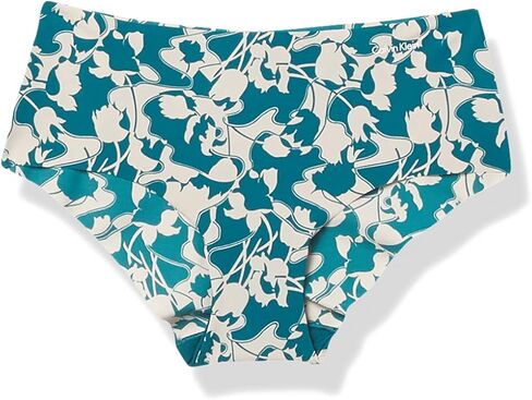 Calvin Klein Women's Invisibles Hipster Multipack Panty, Marbalized Floral Mini Topaz Gemstone, S in Saudi Arabia