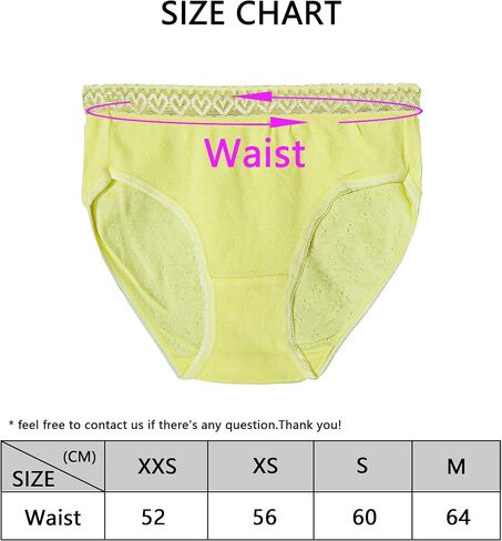 Cotton Briefs 5P for Women,Soft Comfy Ladies Underpants Briefs Hipster Lace Bikini Briefs Panties in Saudi Arabia