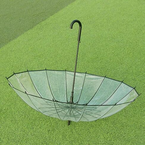 Meichoon Clear Umbrella for Rain Wedding 16 Ribs Big Size Windproof Auto Open See Through Travel Essentials in Kuwait