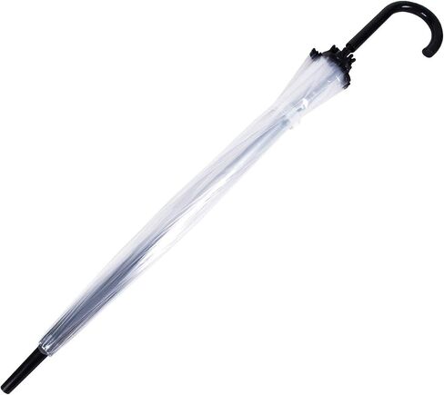 Meichoon Clear Umbrella for Rain Wedding 16 Ribs Big Size Windproof Auto Open See Through Travel Essentials in Kuwait