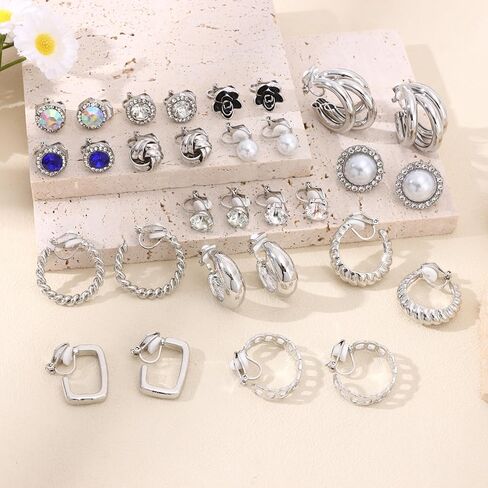 15 Pairs استرخى إسقاط أقراط للنساء بوهو القرط طقم من الحلقان لطيف استرخى أقراط بيان خمر البوهيمي أقراط مجوهرات in Kuwait