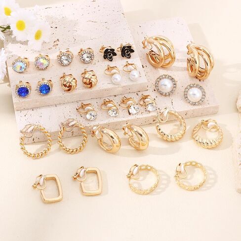 15 Pairs Dangle Drop Earrings for Women Boho Dangling Earring Set Cute Dangle Earrings Vintage Statement Bohemian Earrings Jewelry in Saudi Arabia