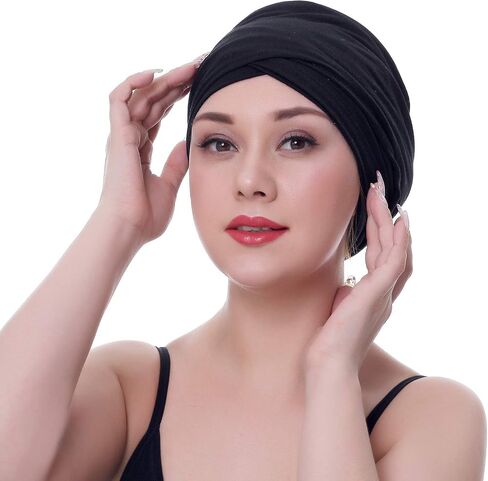 Ever Fairy Turban Head Wrap Scarf,African Women' Soft Long Scarf Shawl Hair Bohemian Headwrap Stretch Headband Tie in Kuwait