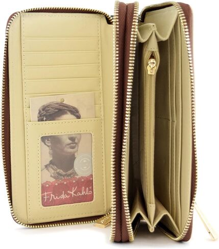Frida Kahlo Around Zip Wallet with Wristlet, Monkeys Collection in Kuwait