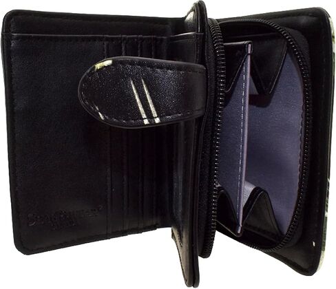 Shag Wear Raccoon Family Small Animal Wallet for Women and Teen Girls Vegan Faux Leather Black 4.5" in Saudi Arabia