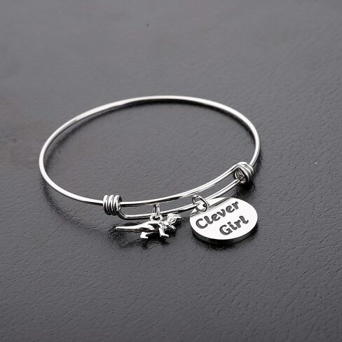 AKTAP Clever Girl Dinosaur Jewelry Dinosaur Inspired Adjustable Bangle in Saudi Arabia