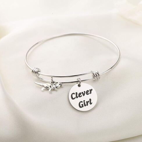 AKTAP Clever Girl Dinosaur Jewelry Dinosaur Inspired Adjustable Bangle in Saudi Arabia
