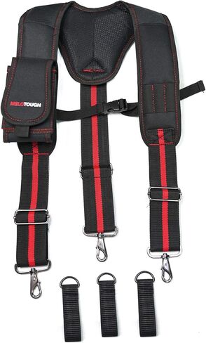 MELOTOUGH Tool Belt Suspenders for Work Belt Suspenders Heavy Duty Padded Suspenders for Electrician/Construction/Farmer in Kuwait