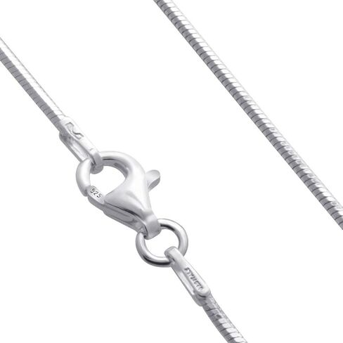 Gem Avenue Stylish Women's 925 Sterling Silver Anklet with a 1.5mm Faceted Snake Foot Chain and Secure Lobster Clasp Choose from 9, 10, or 11 inch length in Saudi Arabia