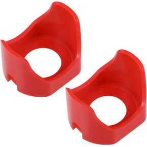 uxcell 30mm Plastic Two Feet Push Switch Button Protective Cover Red 2pcs