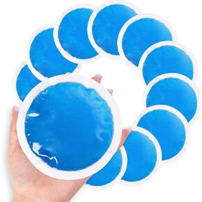 10 Pack Small Ice Packs for Injuries Reusable, Hot and Cold Gel Soft Cloth Ice Packs for Face, Eyes, Neck, Toothache, Headache, Shoulder Back Pain Relief, Cold Compress
