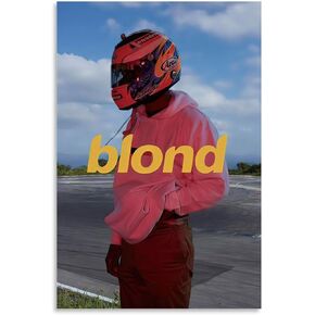 KJV Frank Ocean Blond Rap Music Star Rapper Art Poster Poster Art Decor Painting Aesthetic Wall Art Canvas for Bedroom Decor 12x18inch(30x45cm) Unframe-style