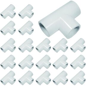 DSY 1/2" TEE PVC Pipe Fitting Adapter 3 Way SCH40 Connector (10 PACK)