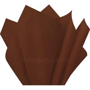 Flexicore Packaging| Gift Wrap Tissue Paper|15"x20"|100 Count (Chocolate, 100 Sheets)
