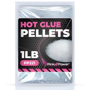 Pink Power Electric Hot Glue Pot for Crafts with Adjustable Temp 225-400 F - 160ml Hot Glue Skillet for Crafting - Glue Guns for Crafters - Mini Electric Skillet