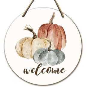 Fall welcome sign for front door,Pumpkin Fall Door Wall Decor, Fall Door Sign,Fall Pumpkin Door Hanger,Thanksgiving Fall Pumpkin Decor,Fall Door Decorations Hanging,Front Door Hanging Decor