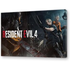 KANCAIGOU Resident Game Evil 4 game Canvas Prints Wall Art poster (2,12x18inch Unframed)