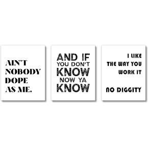 Brooke & Vine Hip Hop 90’s Music Posters Wall Art Prints (UNFRAMED 8x10) African American Vintage Retro Rap Rapper Funny Bathroom Wall Decor, Restroom, Posters (Hip Hop,It Was All A Dream Duo)