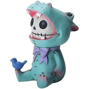 SUMMIT COLLECTION Furrybones Hippolito Signature Skeleton in Hippopotamus Costume with a Small Bird