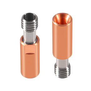 2pcs 4.1 Bore Heatbreak Titanium Alloy and Copper Throat Nozzle for Ender 3 V2,Ender 3 Pro,CR10 Series 3D Printer Hotend