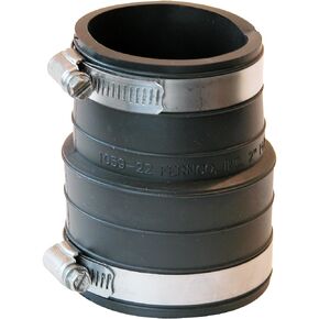 Fernco P1059-22 Flexible PVC Coupling For 2" Plastic Socket to Pipe Plumbing Connections in Saudi Arabia