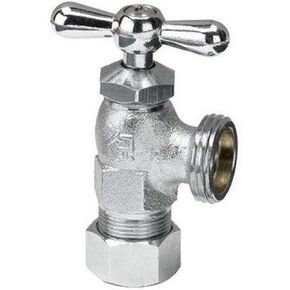 Homewerks, Brass, 1/2-Inch VWMFRTD3B Washing Machine Valve, Compression