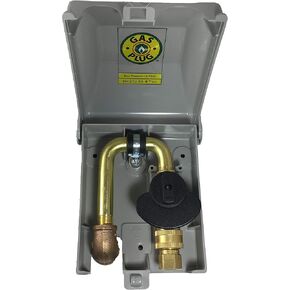 Burnaby Manufacturing Ltd PVC Gas Plug™, Grey, 1/2" Rear NPT Inlet, 3/8" Quick Disconnect Outlet
