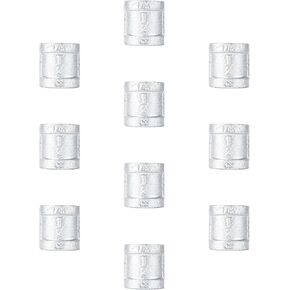 PIPE DÉCOR 3/4 in. Authentic Galvanized Malleable Iron Coupling, 8 Pack, for DIY Pipe Furniture Building and Regular Plumbing Applications
