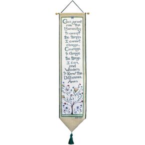 Manual Woodworkers & Weavers Tapestry Bell Pull, Serenity Prayer
