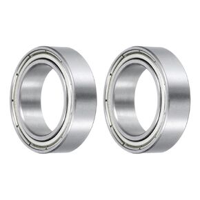 uxcell Deep Groove Ball Bearings 63803ZZ, ID 17mm x OD 26mm x Width 7mm Double Metal Seal Bearings, High Speed Sealed Bearing Chrome Steel (2 PCS)