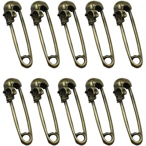 Mystart 20 Pieces Punk Skull Head Connectors Charms DIY Handmade Alloy Crafts Accessories (Antique Silver)