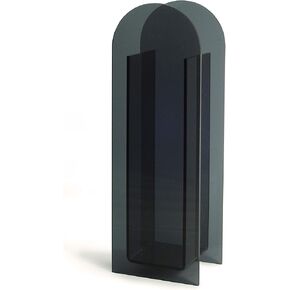 Acrylic Vase,Wedding Centerpieces, Home Decorations,Arch Shape Vase Modern Design (Black)