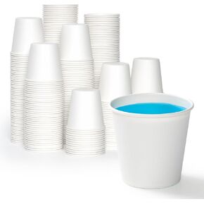 LITOPAK 1000 pack 3 oz Paper Cups, White Disposable Bathroom Cups, Mini Paper Cups for Parties, Picnics, Barbecues, Travel and Event