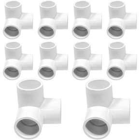 DSY 1/2" 3 Way Elbow PVC Pipe Fitting Adapter 3 Way SCH40 Connector (20 PACK)